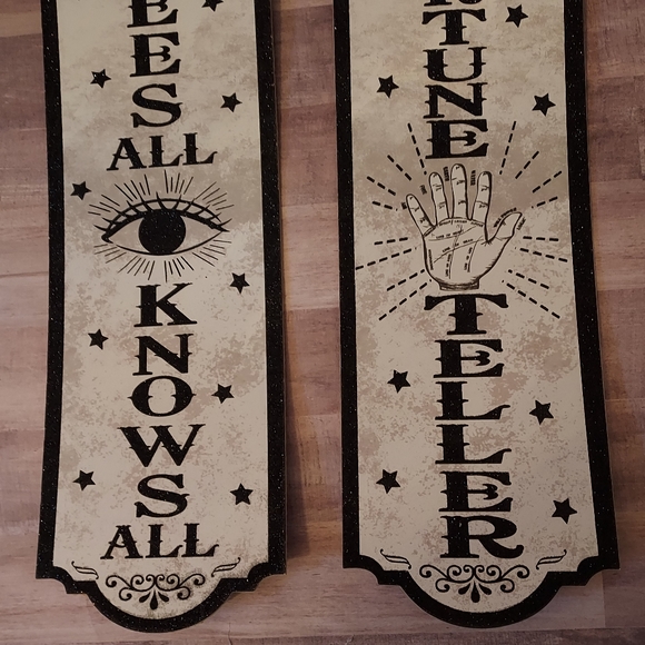 Fortune Teller Palm Reader Wall Door Sign Plaque Psychic Hamsa Halloween Decor - Picture 4 of 14